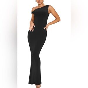 Elegant Black Sleeveless Maxi Dress Long Dress Wedding Guest Elegant Sleeveless